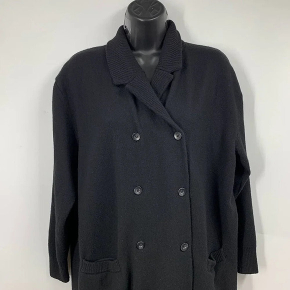 Rodebjer Women's Seargent 100% Lambswool Classic Fit Button Up Trench Coat SZ M - Picture 3 of 12
